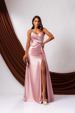 VESTIDO DE FESTA LONGO TENDÊNCIA FASHIONISTA MALHA PRADA FERRARA