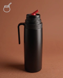 Termo Media Manija 1L Negro – Acero Inoxidable 304 - comprar online