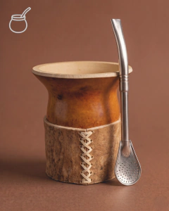 Combo Mate Criollo Calabaza + Bombilla + Pack Degustación Yerba Gratis