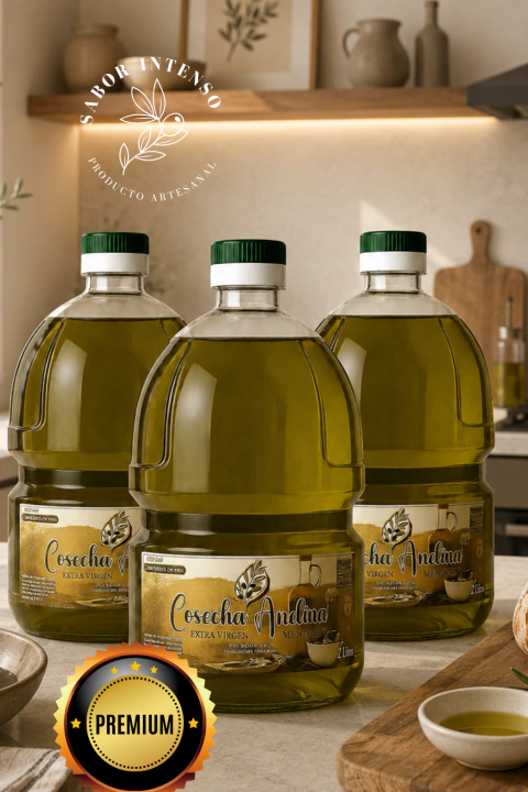 Aceite de Oliva Extra Virgen Mediterráneo - PACK FAMILIAR - 6 litros