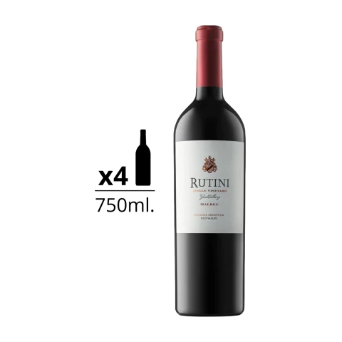 Rutini Single Vineyard Gualtallary Malbec 750 ml Caja x 4