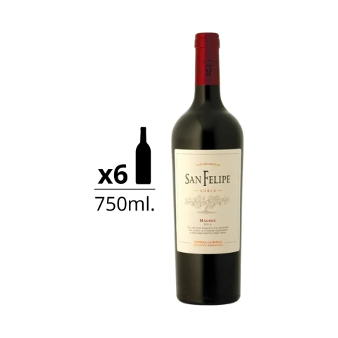 San Felipe Roble Malbec 750 ml Caja x 6