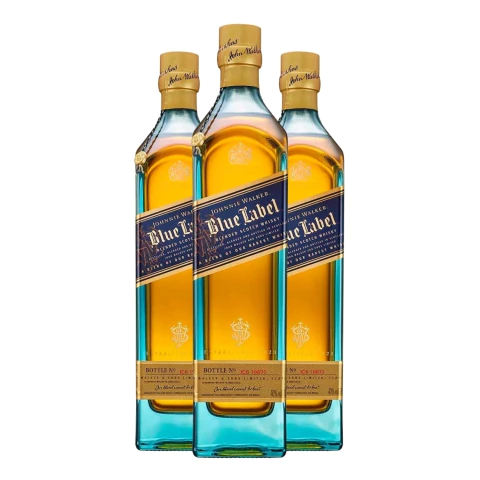 Johnnie Walker Blue Blended Scotch 750 ml Caja x 3 - comprar online