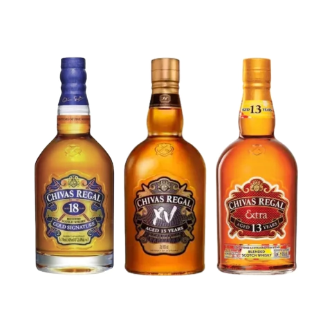 Set Whiskys Chivas Regal Seleccion x 3