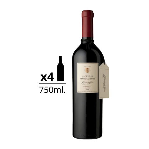Pequeñas Producciones Cabernet Franc 750 ml Caja x 4