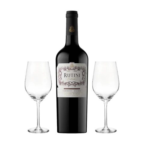 Rutini Coleccion Cabernet Malbec 750 Ml + 2 Copones
