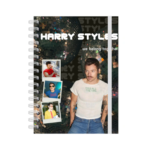 Caderno Harry Styles - Kiss All The Time. Disco, Occasionally