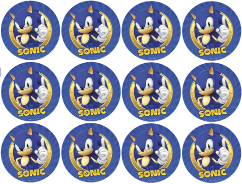 STIKERS SONIC (12 X 6 CM)