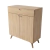 Aparador Buffet MDF Carvalho Dian Pés de Madeira Maçica