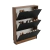 Sapateira 3 Portas em MDF Preto Bicolor com Puxador Cavado na internet