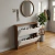 Sapateira 2 Portas em MDF Branco Bicolor com Puxador Cavado - Eliel Decor