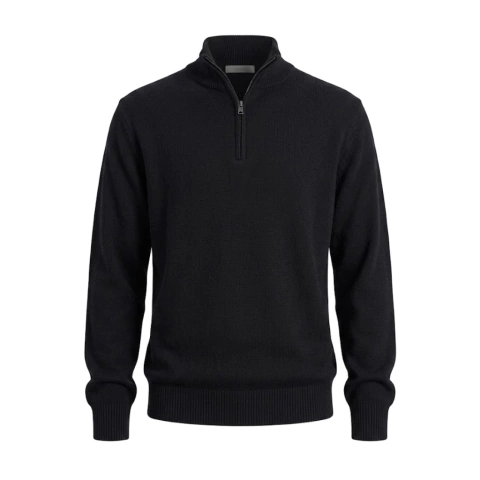 Sweater Zipper - Medio Cierre Black