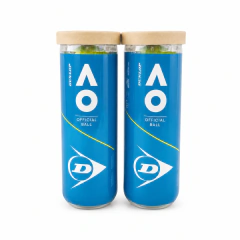 Pack com 2 Tubos Bola de Tennis Dunlop Australian Open