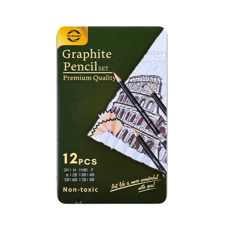 Xin Bowen Set de Lápices de Grafito x12 Graduados para Dibujo Artístico - comprar online