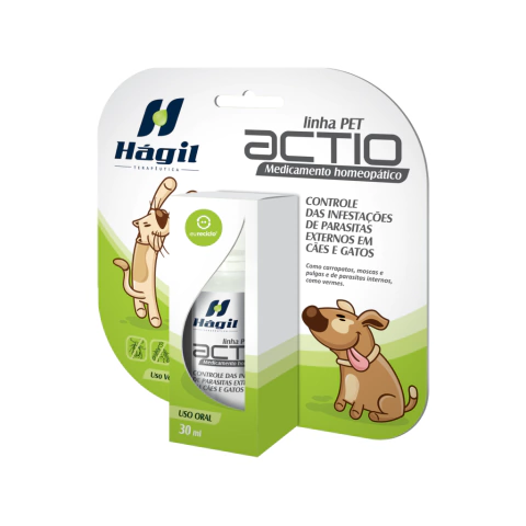 Actio 30ml | Controle de parasitas para cães e gatos