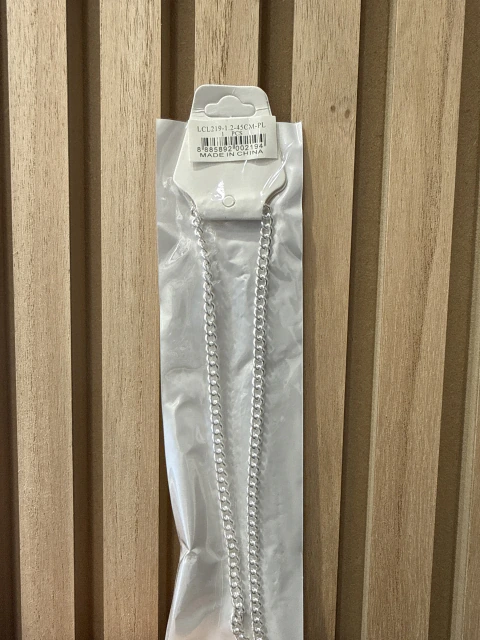 Collar Plateado LCL219-1.2-45CM-PL