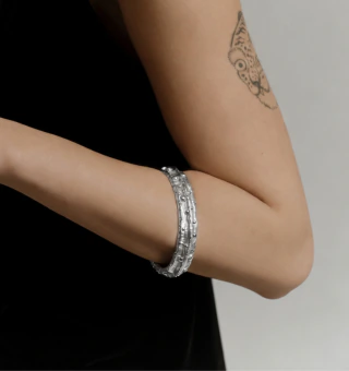 Bracelete Bubbles prateado