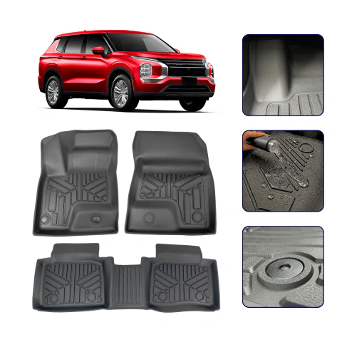 Tapete Bandeja 3D para Outlander 2023 24 25 2026 com Borda Elevada - Linha Premium