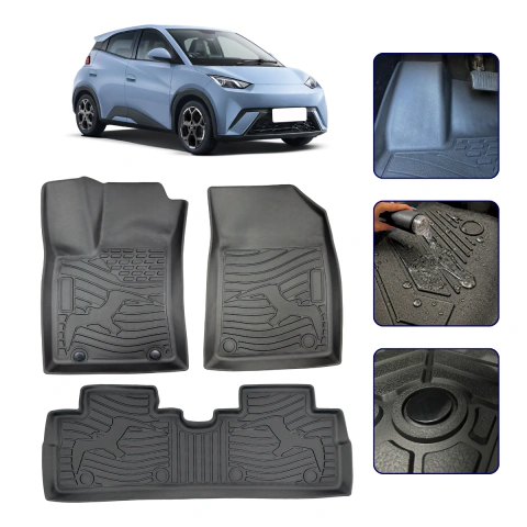 Tapete Bandeja para Dolphin Mini 2024 25 26 2027 com Borda Elevada 3D - Linha Premium