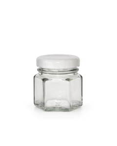 FRASCO HEXAGONAL X 190 CC. TAPA TWIST OFF 63 MM - La Frasqueria MDQ