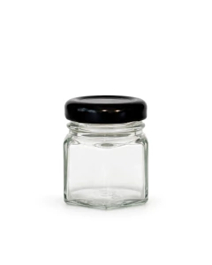 FRASCO HEXAGONAL X 40 cc TAPA TWIST OFF 38 MM - tienda online