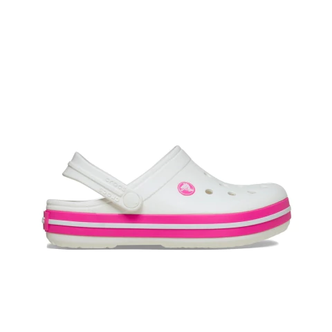 Zueco Crocs Crocband Kids White/pink