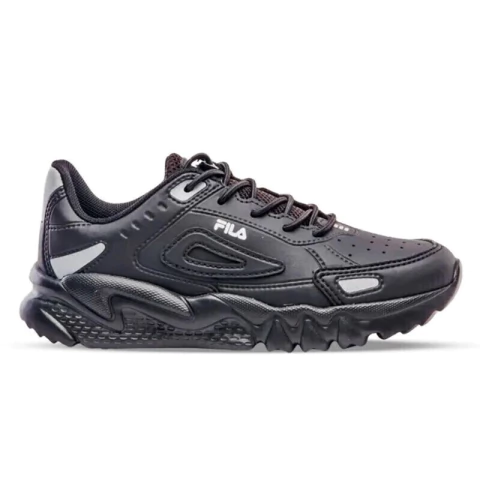 Zapatilla Fila Venture Tracer Kids Negro/Plata