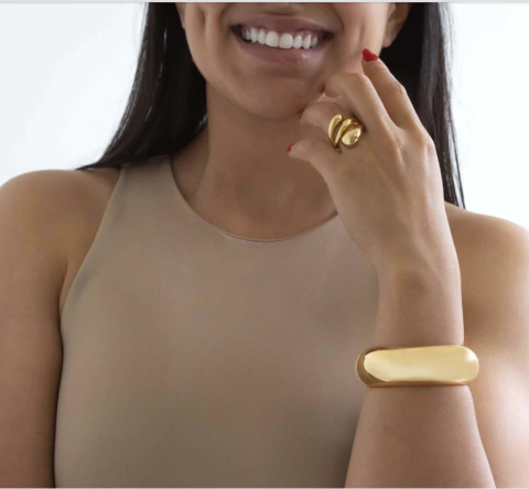 Maxi Bracelete Bold Dourado