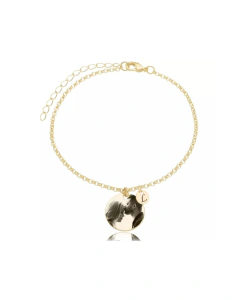 Pulseira personalizada medalha M - comprar online