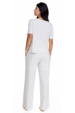 Conjunto Pantalona e Blusa Canelado - comprar online