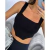 Cropped Corselet Preto - comprar online