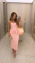 Saia Midi Rosa