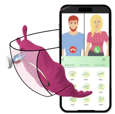 Vibrador de Calcinha por Aplicativo - MLPP3080