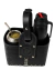 Canasta Matera Negra Cuero Artesanal Premium Porta Termo Y Mate - Laska Chile SPA
