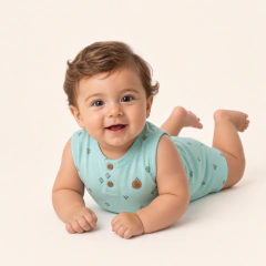 Imagem do Macacão Curto Bebê — Vestir em Segundos
