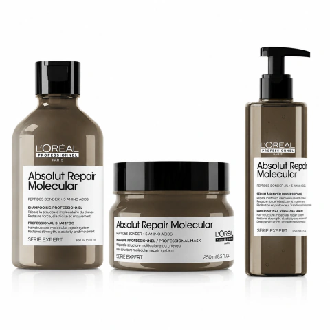 VS Tratamento Absolut Repair Molecular L'Oréal | Shampoo + Máscara + Sérum