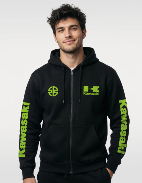 CAMPERA CANGURO KAWASAKI