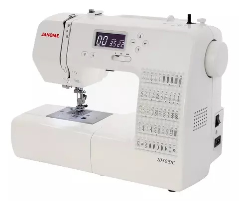 MÁQUINA COSTURA DOMÉSTICA JANOME 1050 DC C/ 49 PONTOS COR BRANCA