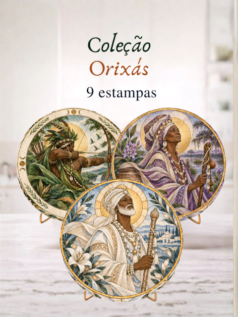Kit Completo Coleção Orixás (9 estampas)