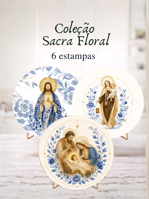 Kit Completo Coleção Sacra Floral - 6 unidades