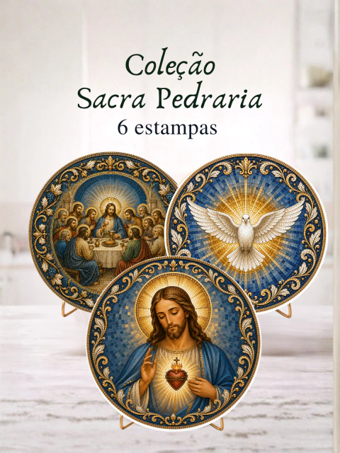 Kit Completo Coleção Sacra Pedraria - 6 unidades