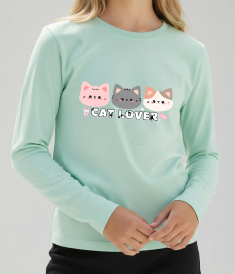 Art-0134 Remera De Nena Niña Algodón Manga Larga Kaorikawaii