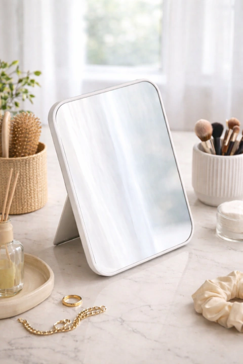 Espejo cuadrado blanco - comprar online