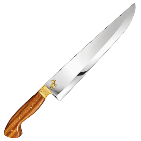 Faca para Churrasco Alce 12" em Aço Inox 420 Dorso 3mm