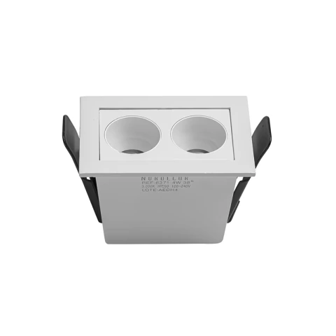 Spot LED Powerus Embutir 2 Leds 4W 3000K Branco 6728 - Nordecor