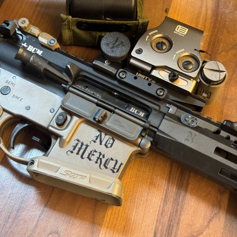 LOWER STICKER - NO MERCY