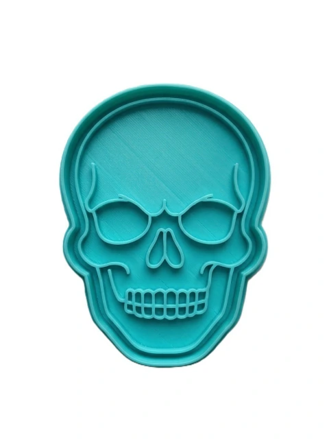 CALAVERA REALISTA | HALLOWEEN | CORTADOR + SELLO | OBSIDIANA