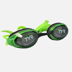 Oculos Natacao Tyr Fume Blackhawk Racing Neon Silicone