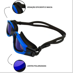 Óculos Natação Offshore Polarized Mirror Águas Abertas Hhead COR:AZUL - comprar online