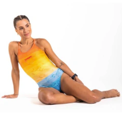 Maio Swim Woom Feminino IV SUNSET Laranja - loja online